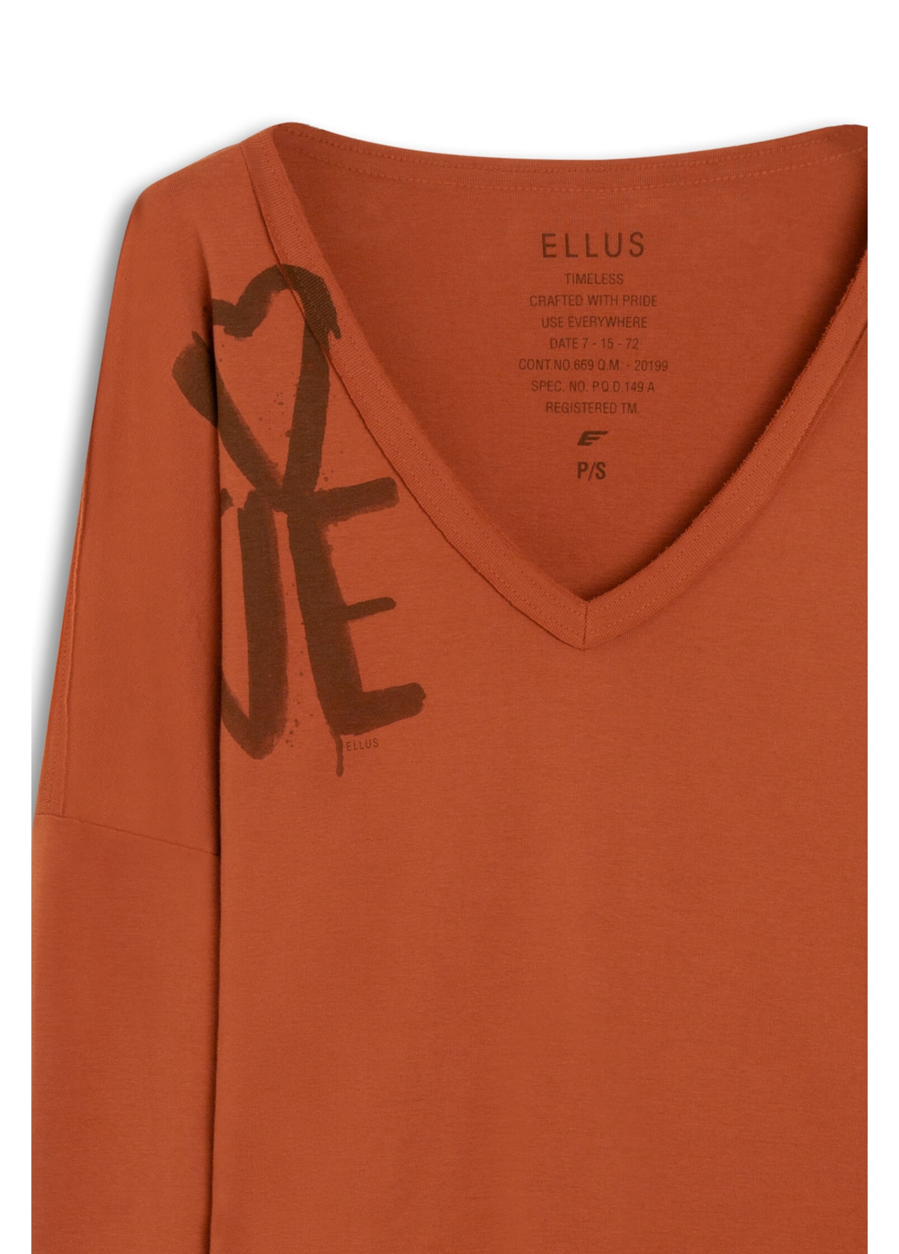 Blusa Ellus Rock Star Goiaba