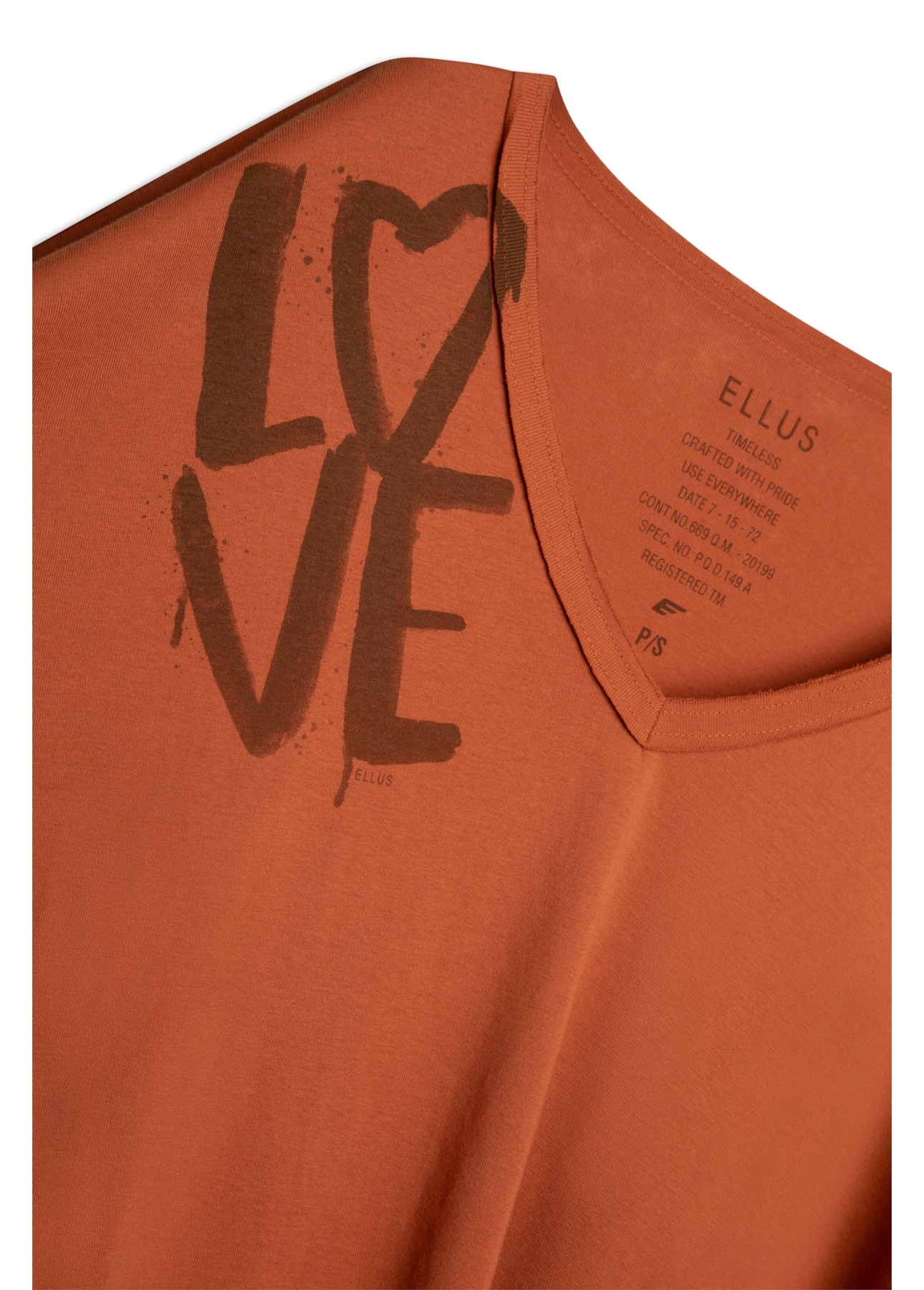 Blusa Ellus Rock Star Goiaba