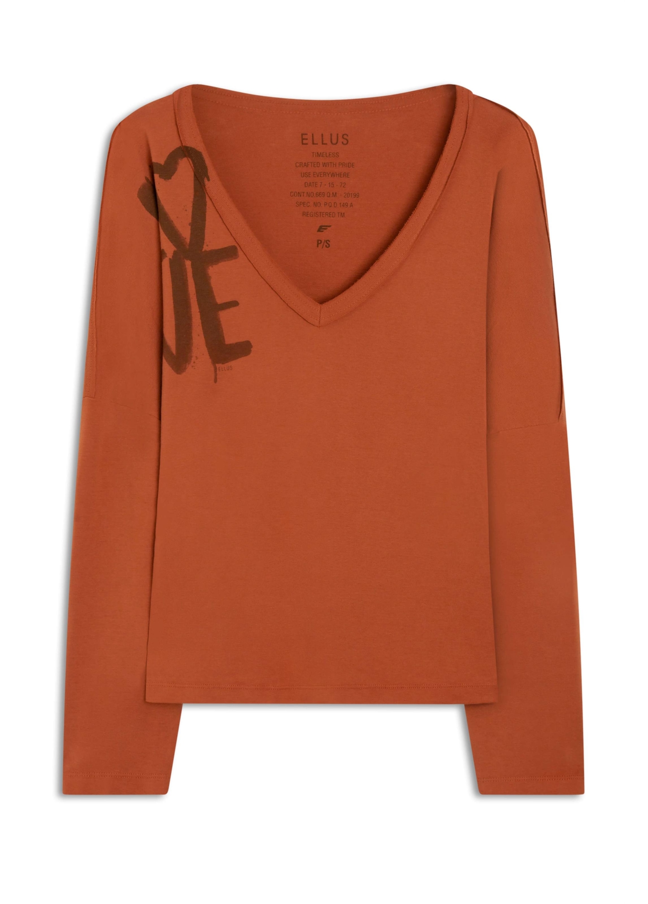 Blusa Ellus Rock Star Goiaba