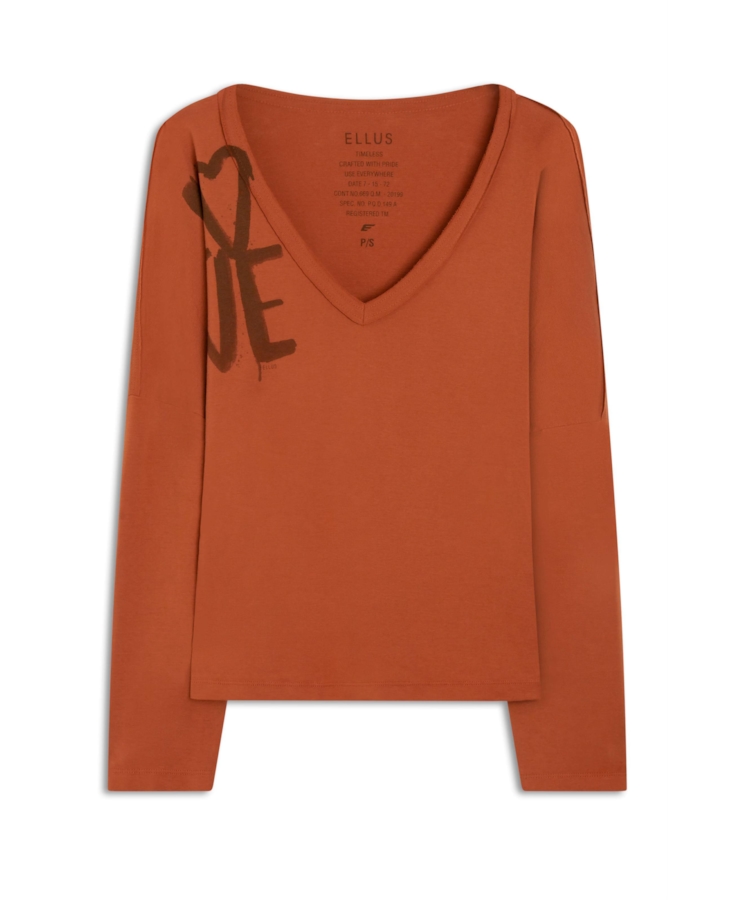 Blusa Ellus Rock Star Goiaba