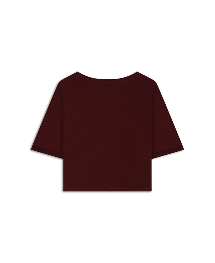 Blusa Ellus Shield Patch Bordeaux