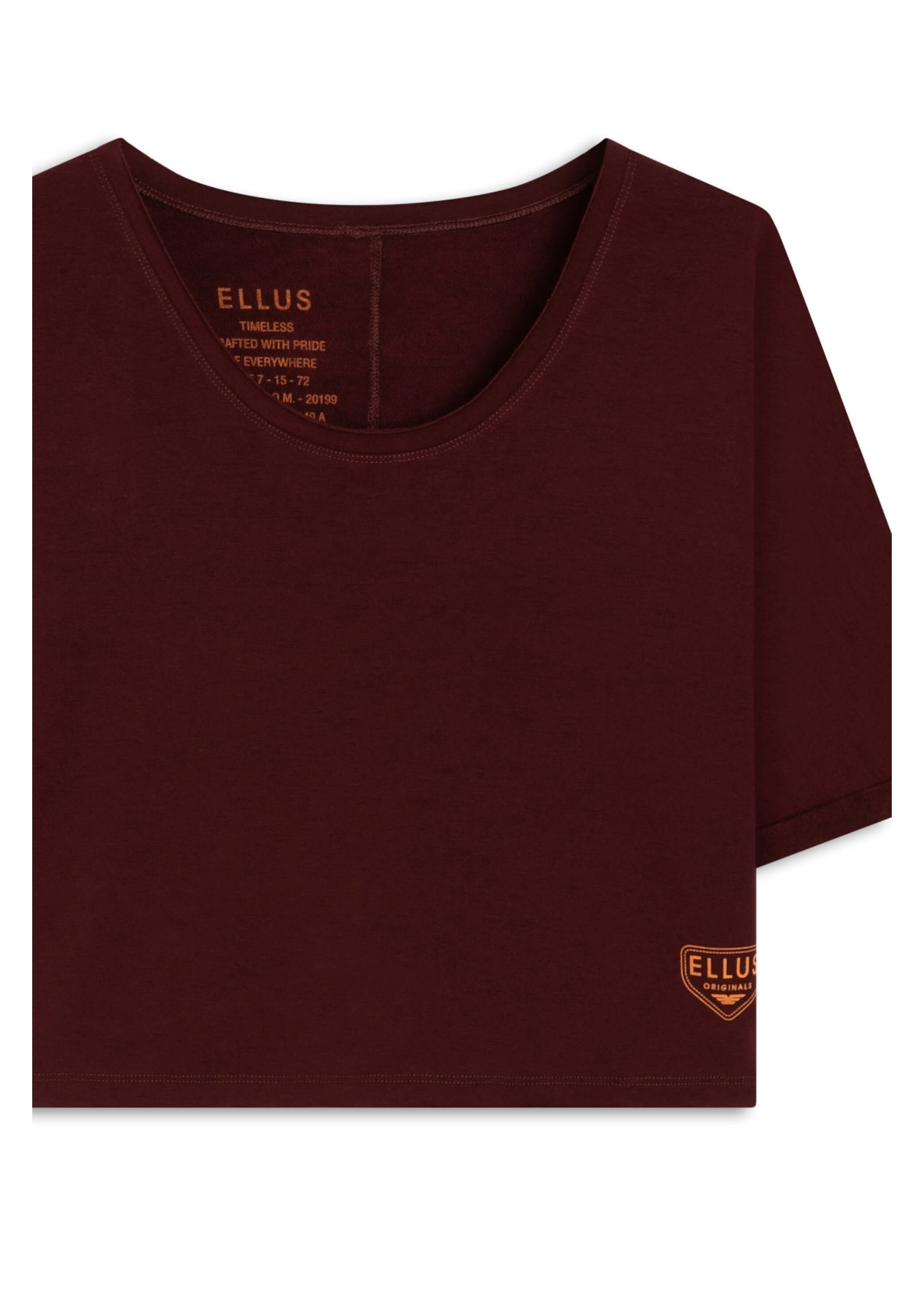 Blusa Ellus Shield Patch Bordeaux