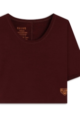 Blusa Ellus Shield Patch Bordeaux