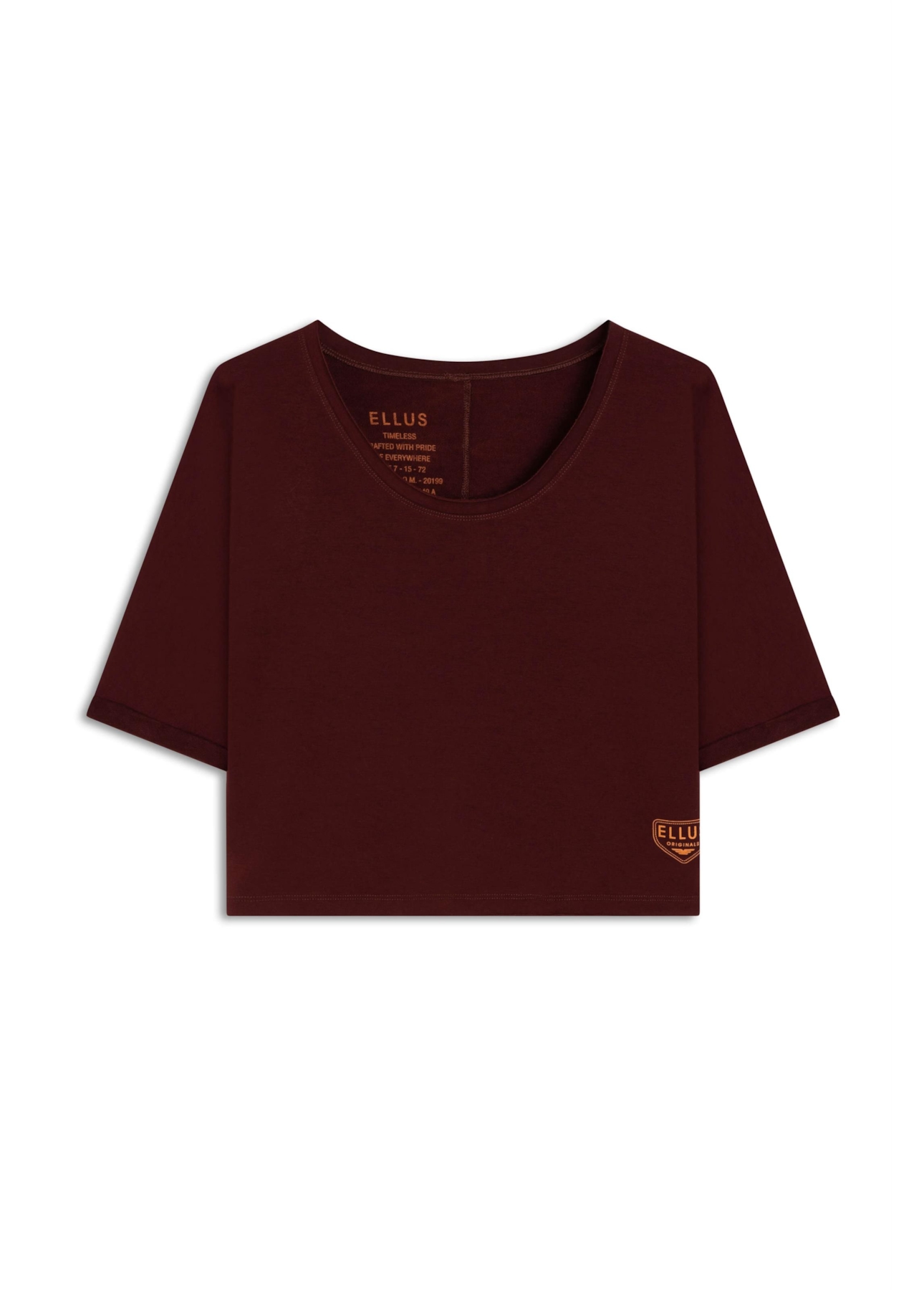 Blusa Ellus Shield Patch Bordeaux