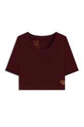Blusa Ellus Shield Patch Bordeaux