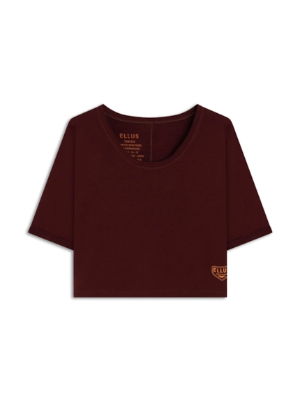 Blusa Ellus Shield Patch Bordeaux