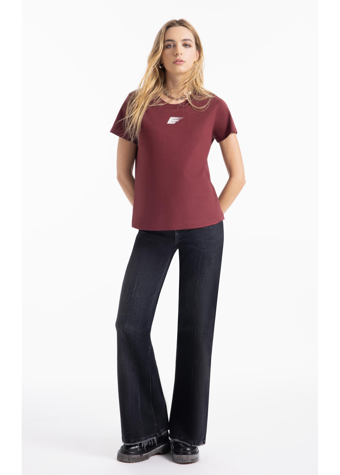 Blusa Ellus Shine Degrade Vinho