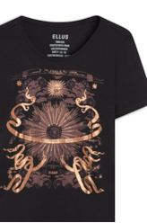 Blusa Ellus Solar System Preto