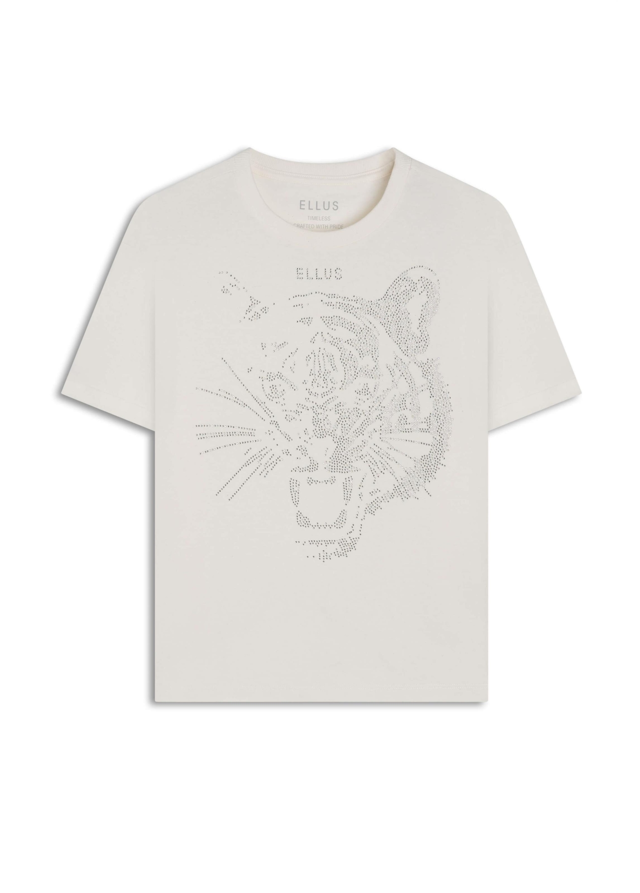 Blusa Ellus Tiger Boxy Off White