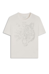 Blusa Ellus Tiger Boxy Off White