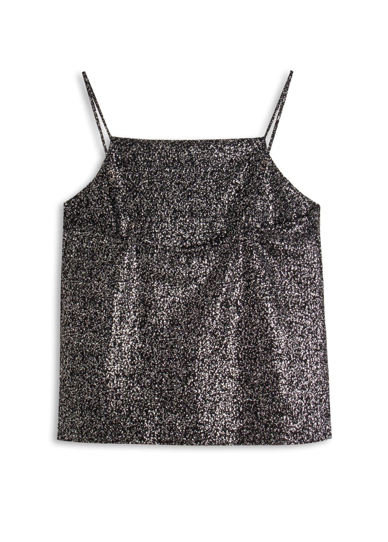Blusa Ellus Top Degage Foil Preto