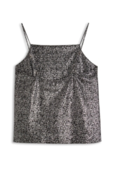 Blusa Ellus Top Degage Foil Preto