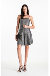 Blusa Ellus Top Degage Foil Preto