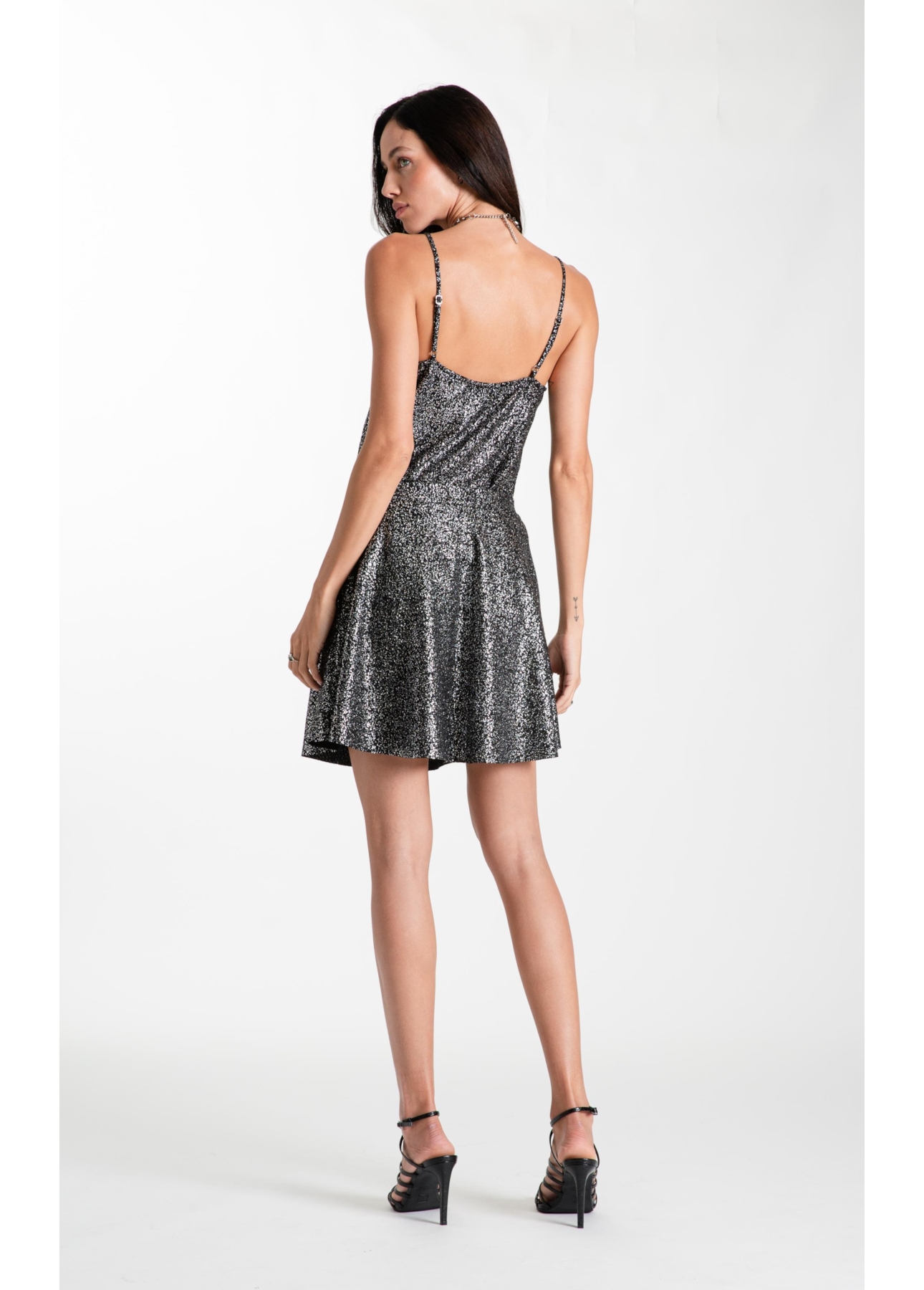 Blusa Ellus Top Degage Foil Preto