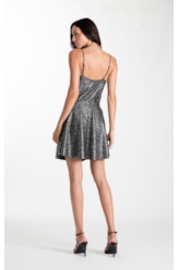 Blusa Ellus Top Degage Foil Preto