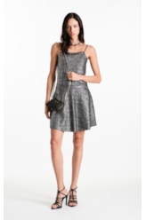 Blusa Ellus Top Degage Foil Preto
