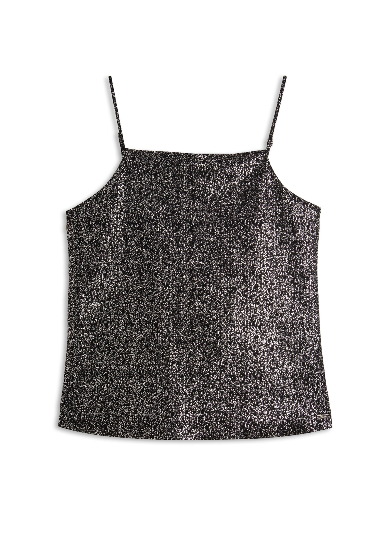 Blusa Ellus Top Degage Foil Preto