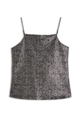 Blusa Ellus Top Degage Foil Preto