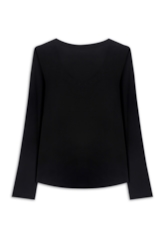 Blusa Ellus Tricot Eyelets Preto