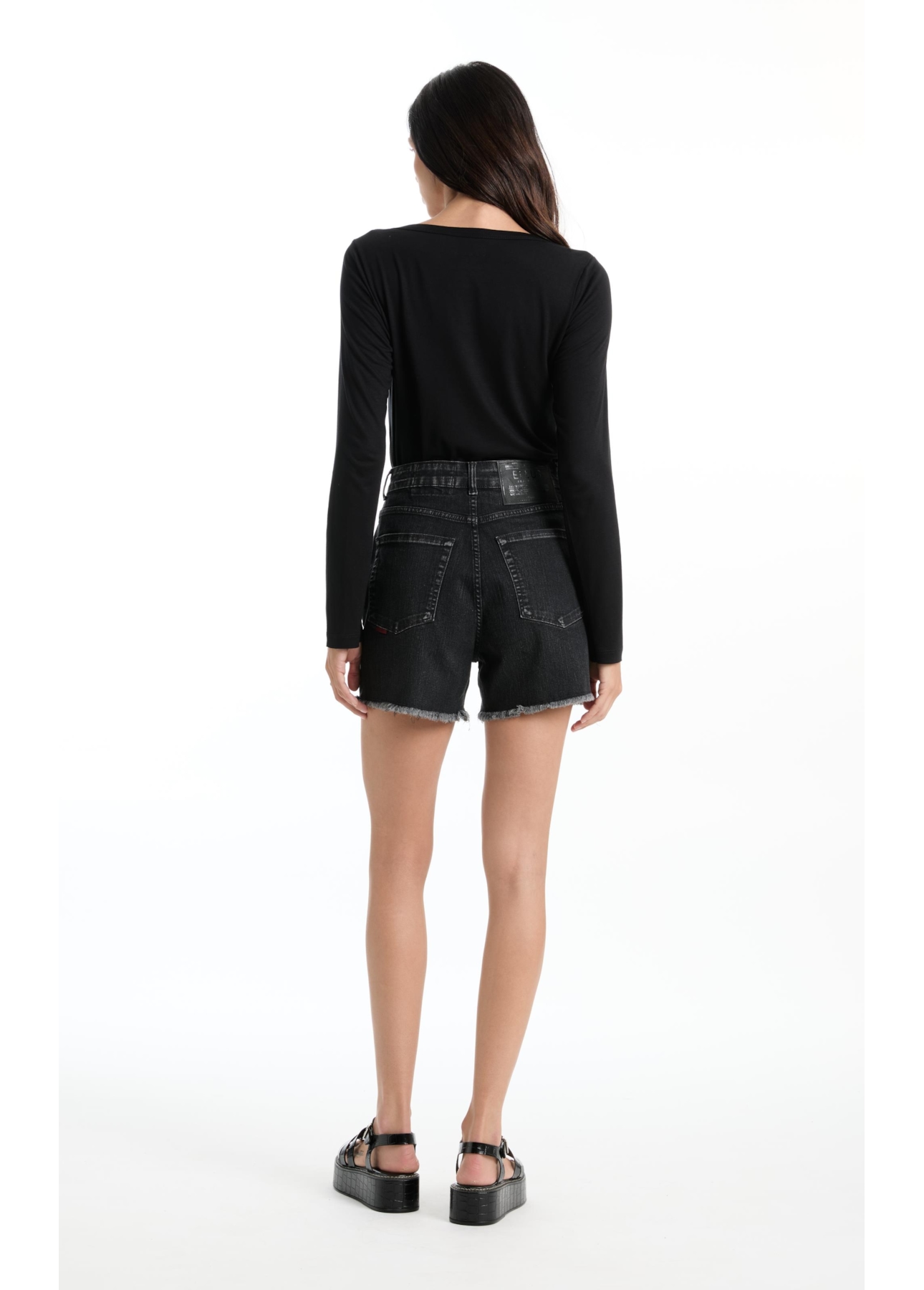 Blusa Ellus Tricot Eyelets Preto