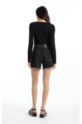 Blusa Ellus Tricot Eyelets Preto