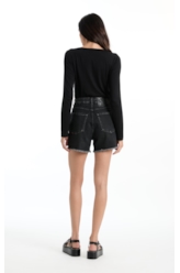 Blusa Ellus Tricot Eyelets Preto