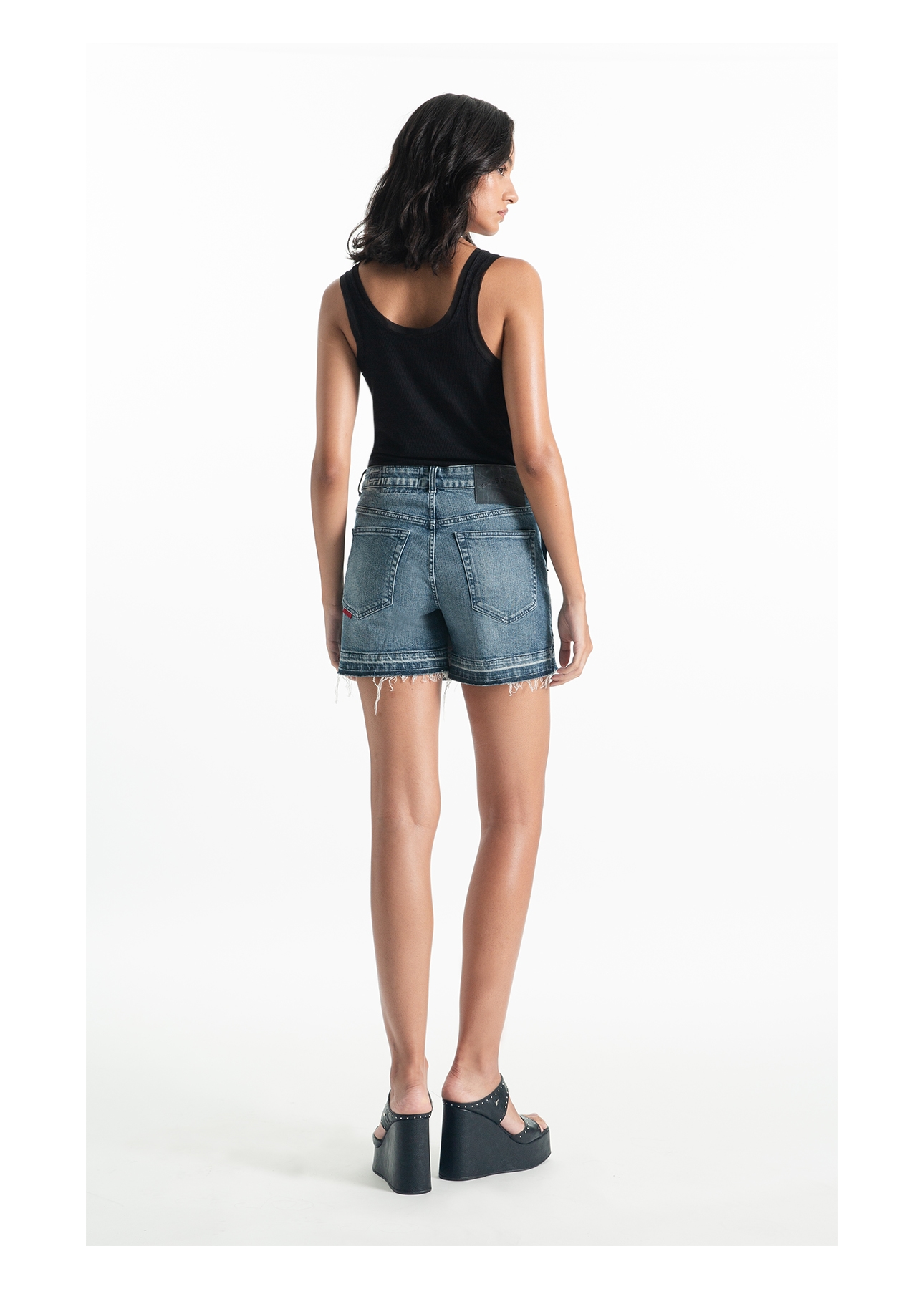Blusa Ellus Tule Details Regata Preto