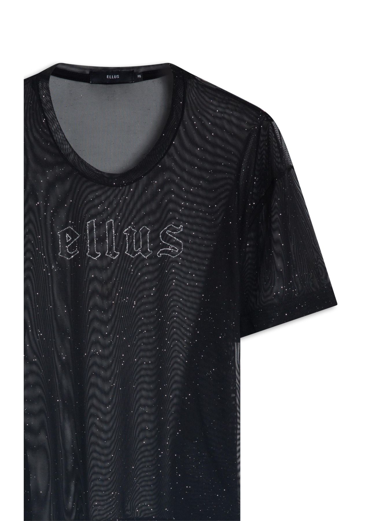 Blusa Ellus Tule Glitter Preto