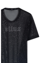 Blusa Ellus Tule Glitter Preto