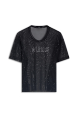 Blusa Ellus Tule Glitter Preto