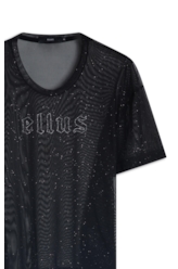 Blusa Ellus Tule Glitter Preto