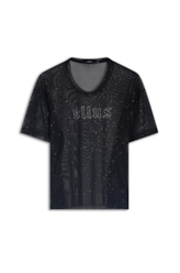 Blusa Ellus Tule Glitter Preto