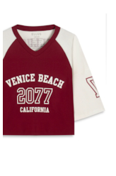 Blusa Ellus Venice Beach Raglan Vinho
