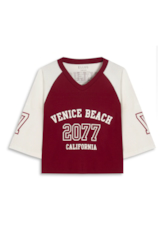Blusa Ellus Venice Beach Raglan Vinho