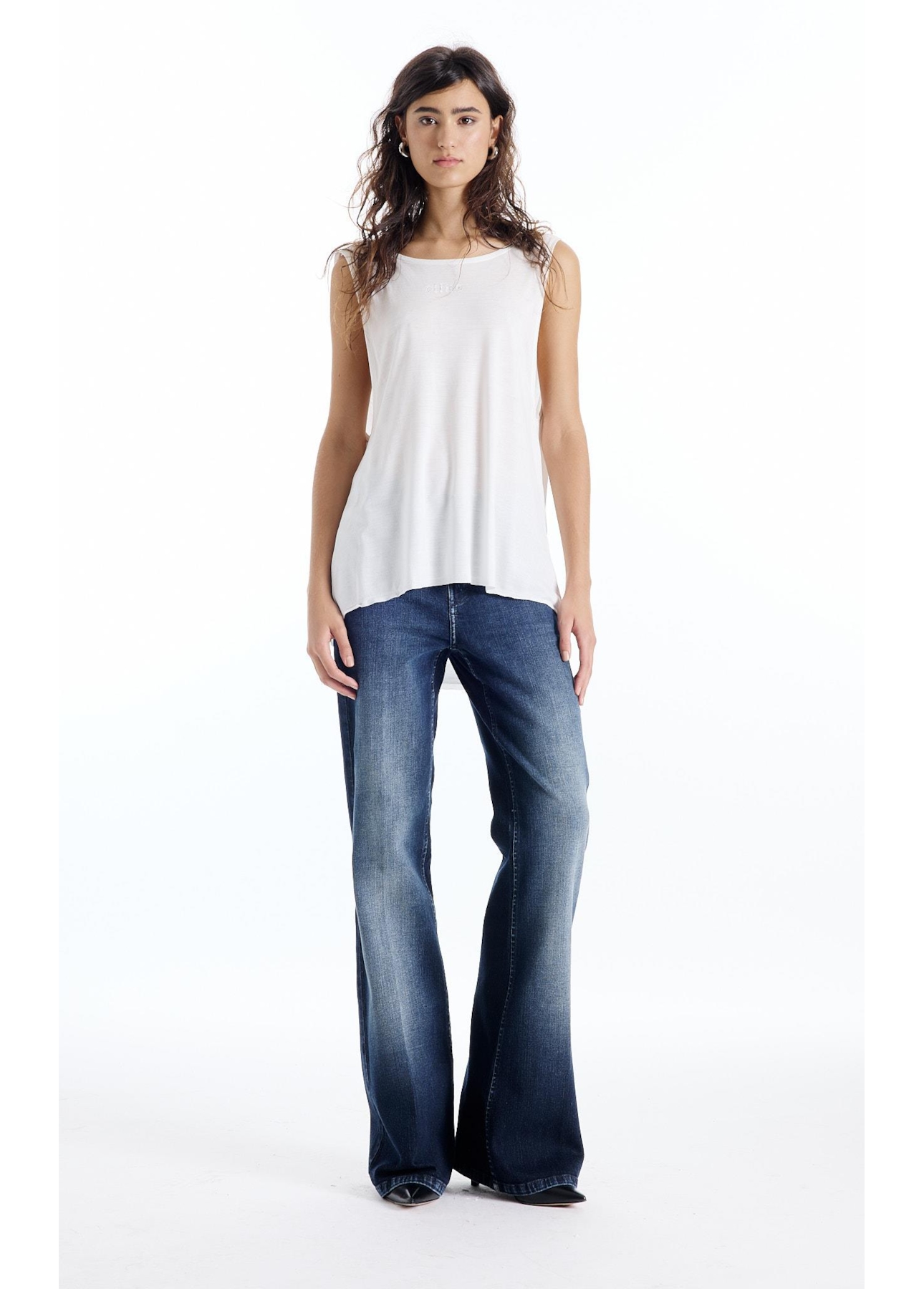 Blusa Ellus Visco Degage Off White