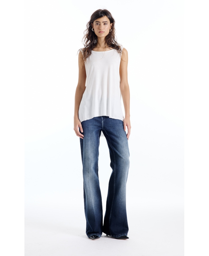 Blusa Ellus Visco Degage Off White