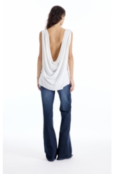 Blusa Ellus Visco Degage Off White