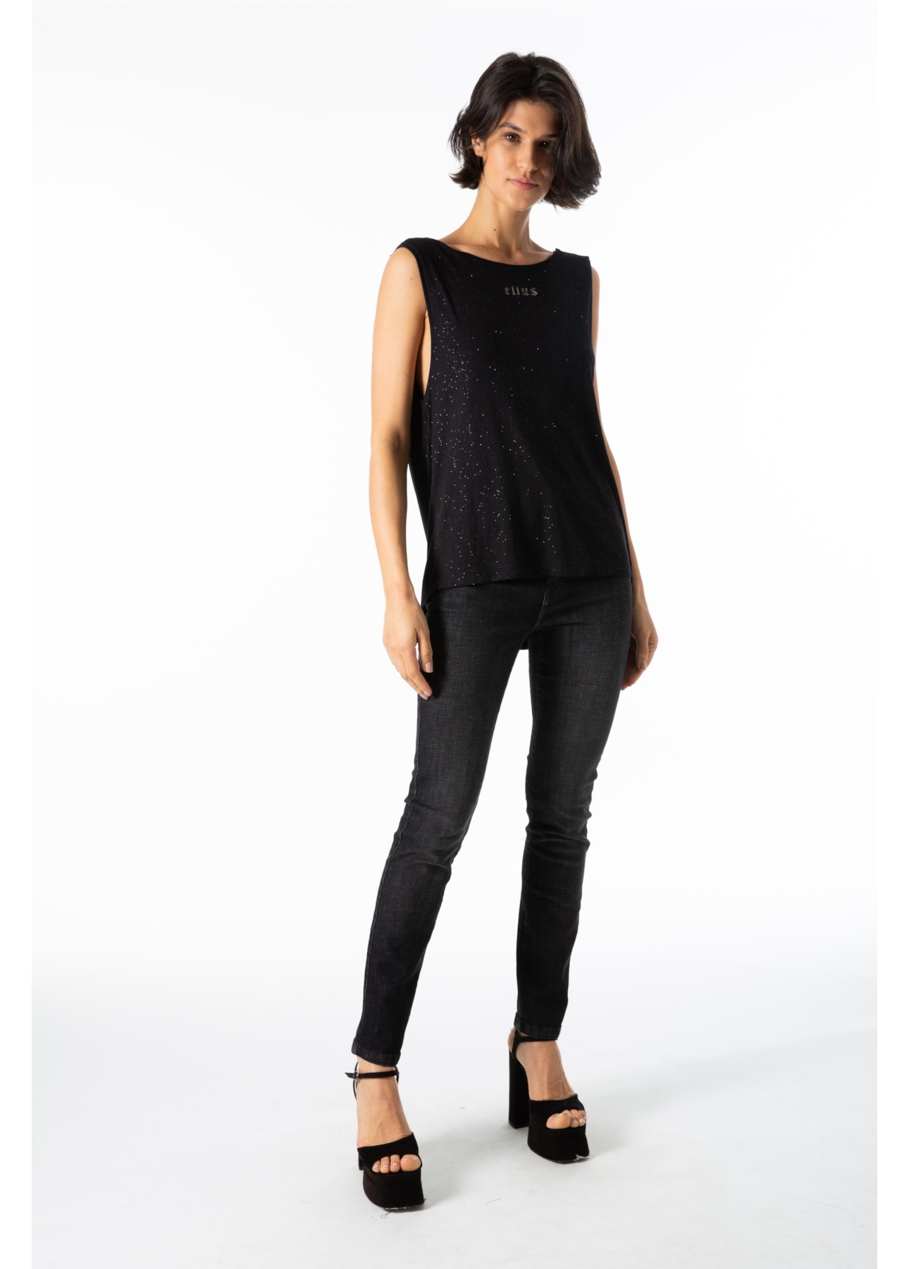 Blusa Ellus Visco Degage Preto