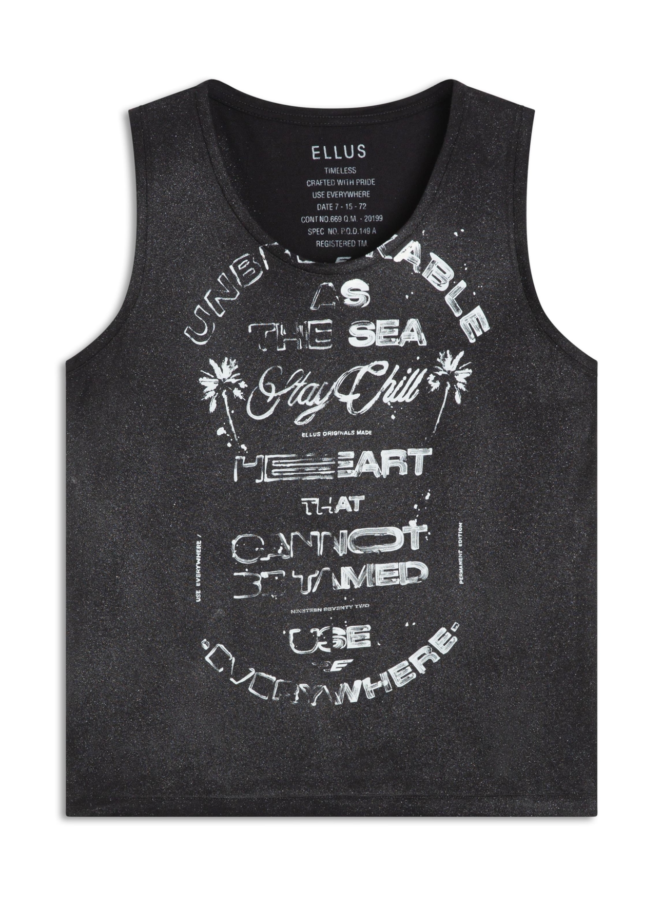 Blusa Ellus Visco Stay Chill Sleeveless Preto