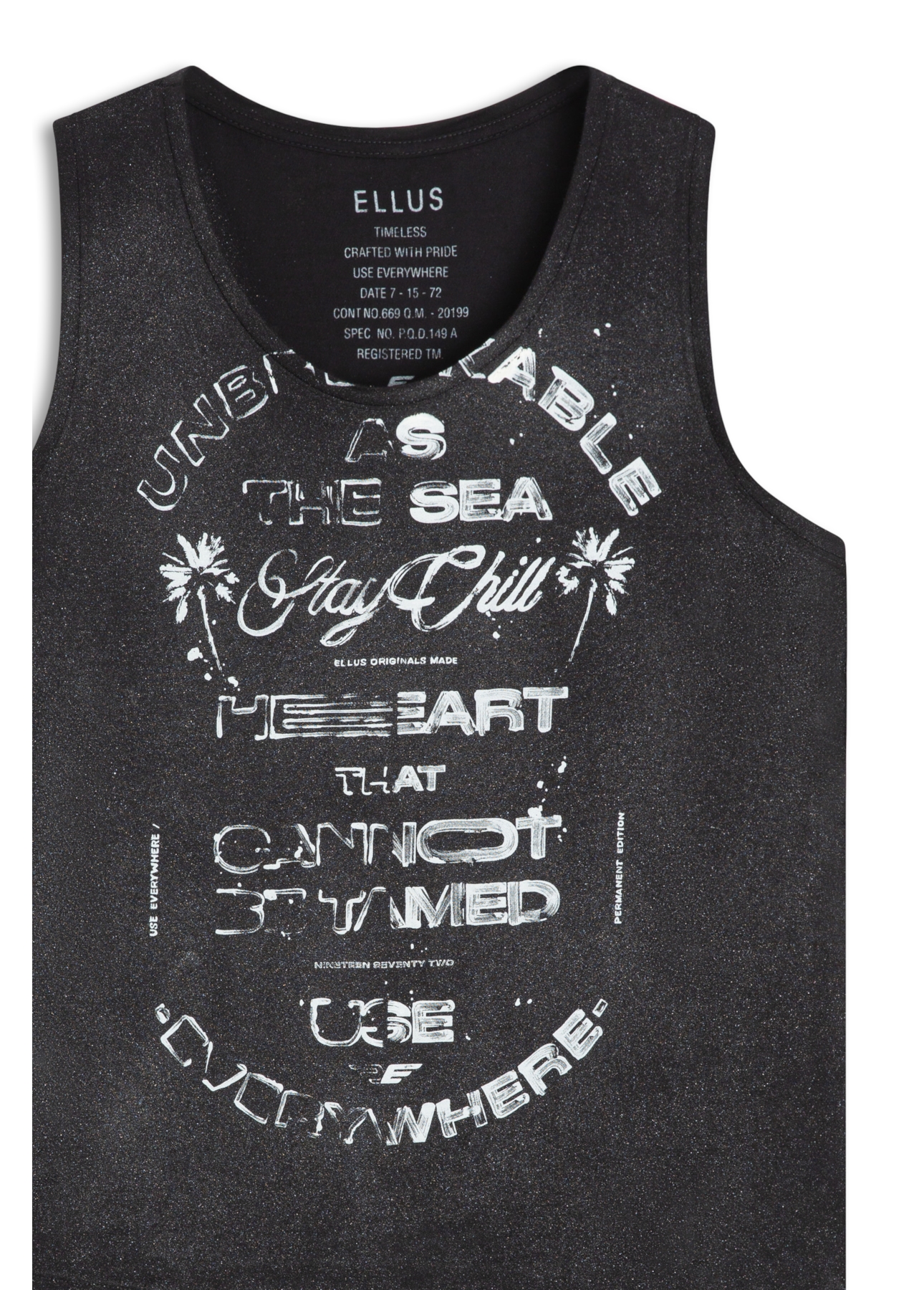 Blusa Ellus Visco Stay Chill Sleeveless Preto