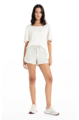 Blusa Ellus Visco Tricot Manga Lenço Natural