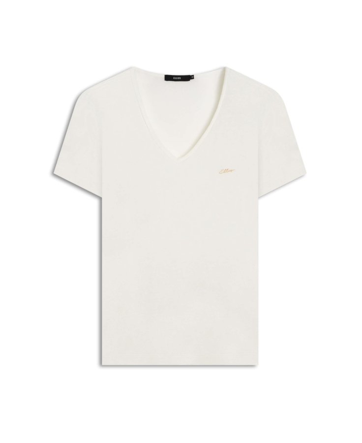 Blusa Ellus Viscolinho Basic Off White