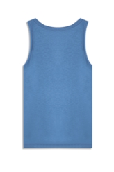 Blusa Ellus Viscolinho Regata Azul Jeans