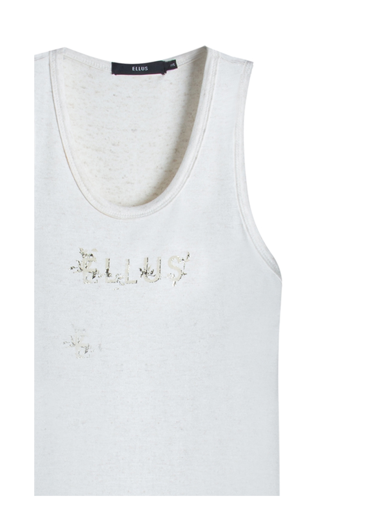 Blusa Ellus Viscotricot Sleeveless Natural