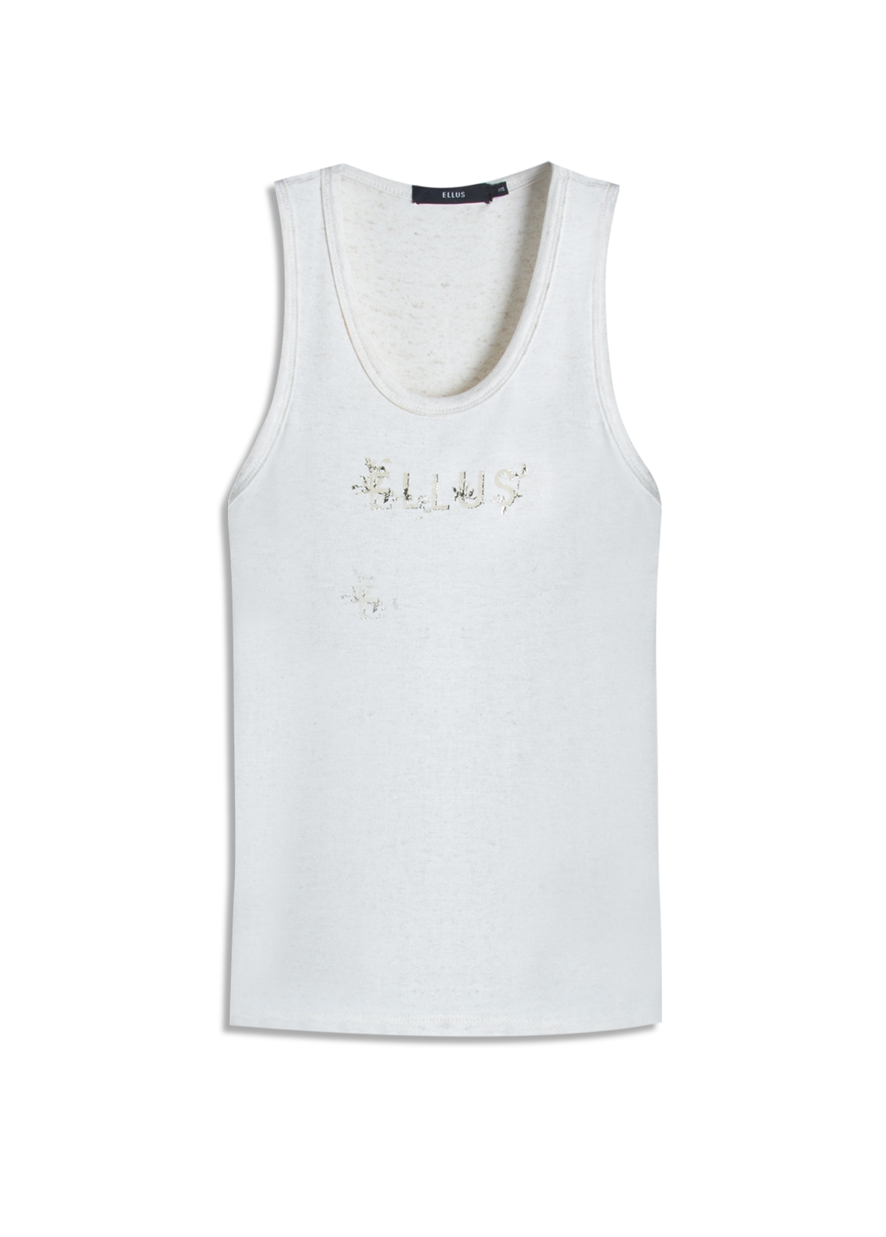 Blusa Ellus Viscotricot Sleeveless Natural