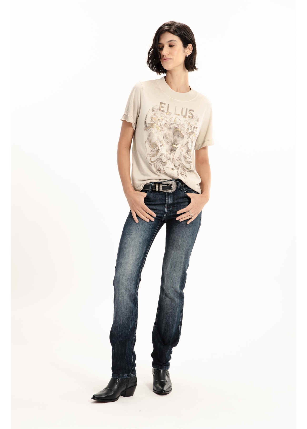 Blusa Ellus Wrath Animals Cinza Claro