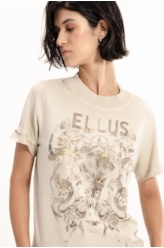 Blusa Ellus Wrath Animals Cinza Claro