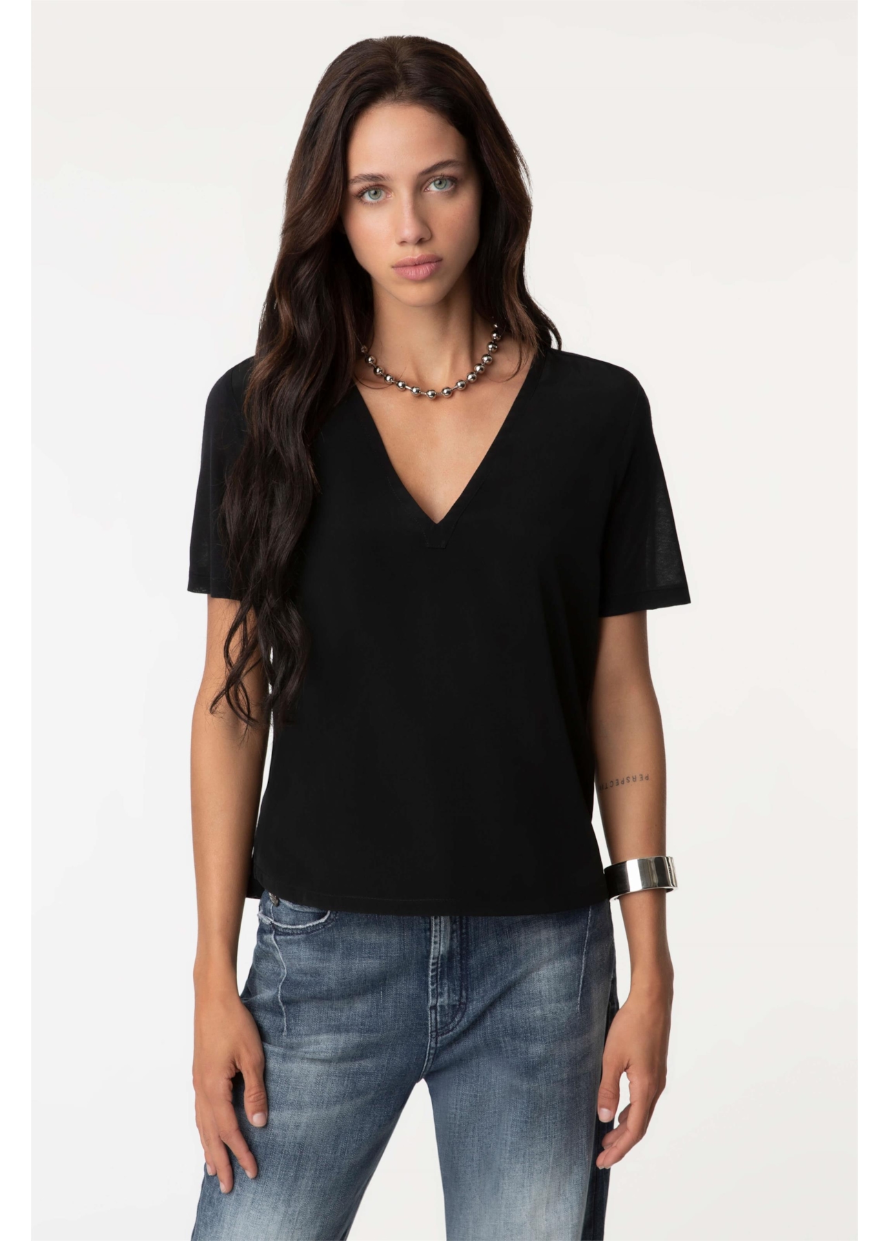 Blusa Fine Mix Silt Preto