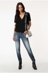 Blusa Fine Mix Silt Preto
