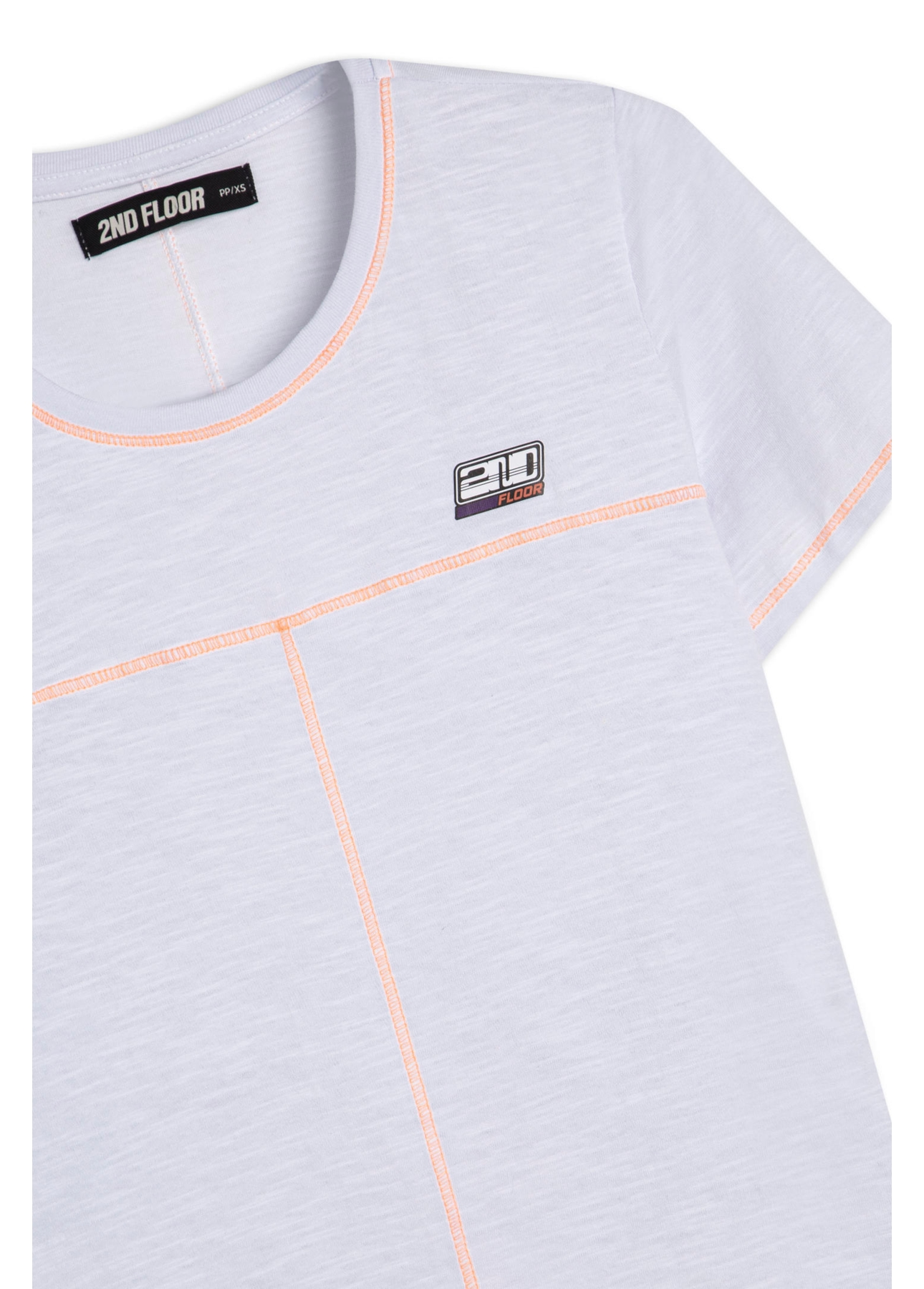 Blusa Flame Recortes Trancador Branco